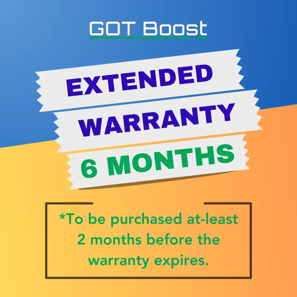 Extended Warranty for GOT Boost Device - 6 Months