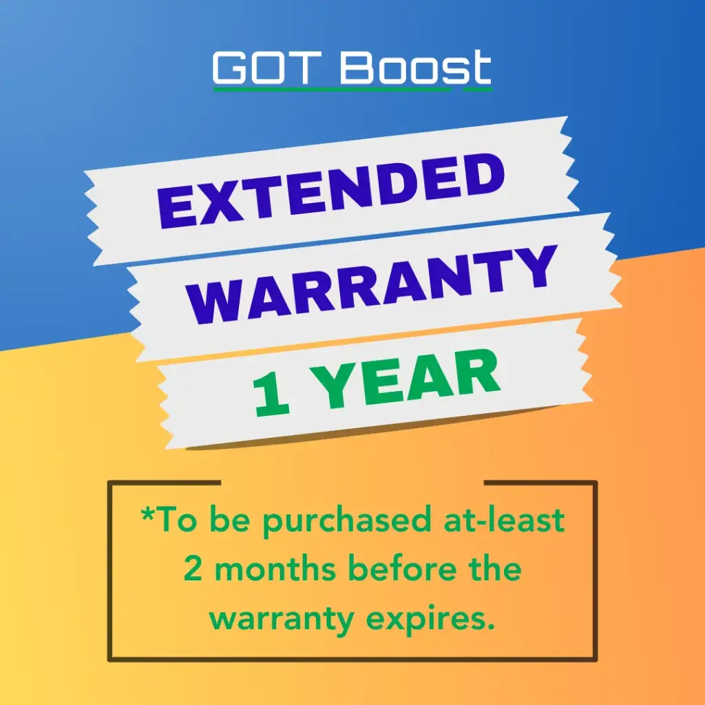 Extended Warranty for GOT Boost Device - 1 Year